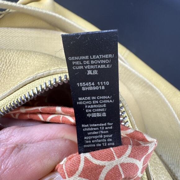 Fossil Ashley LR Top Zip Banana Yellow banana Crossbody Bag Genuine Leather - Picture 14 of 16
